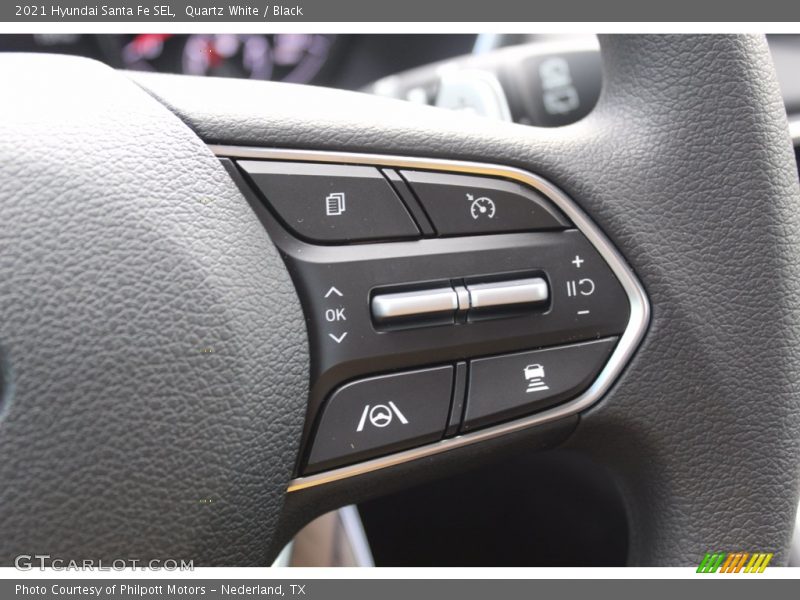 Quartz White / Black 2021 Hyundai Santa Fe SEL