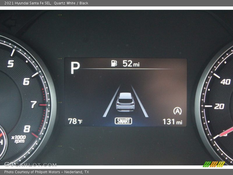 Quartz White / Black 2021 Hyundai Santa Fe SEL