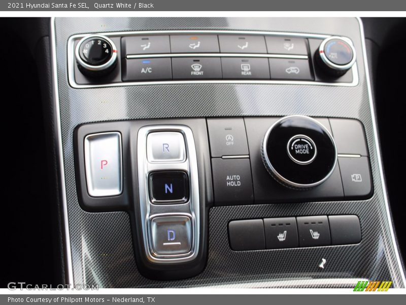 Quartz White / Black 2021 Hyundai Santa Fe SEL