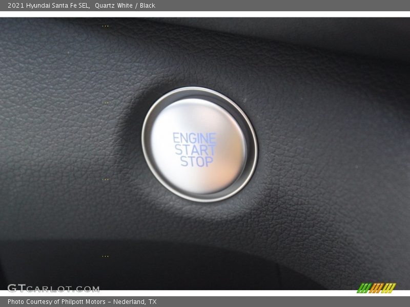 Quartz White / Black 2021 Hyundai Santa Fe SEL