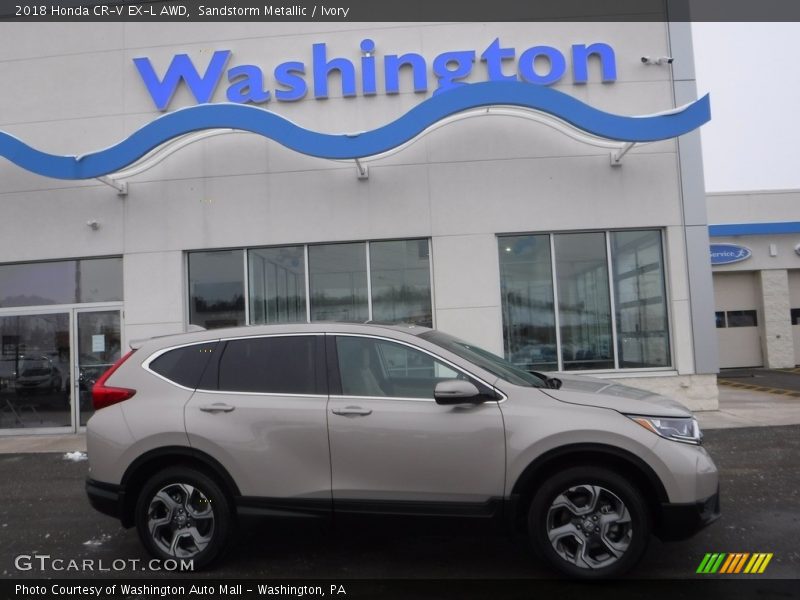 Sandstorm Metallic / Ivory 2018 Honda CR-V EX-L AWD