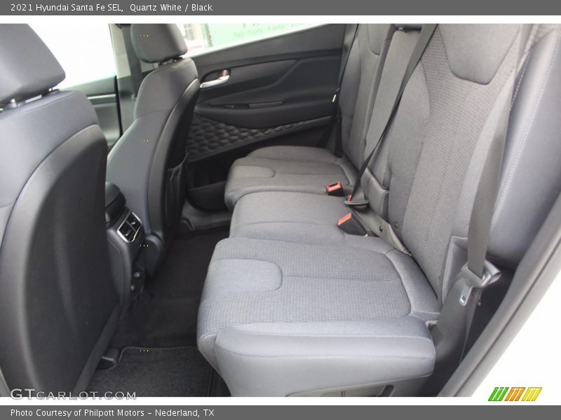 Quartz White / Black 2021 Hyundai Santa Fe SEL