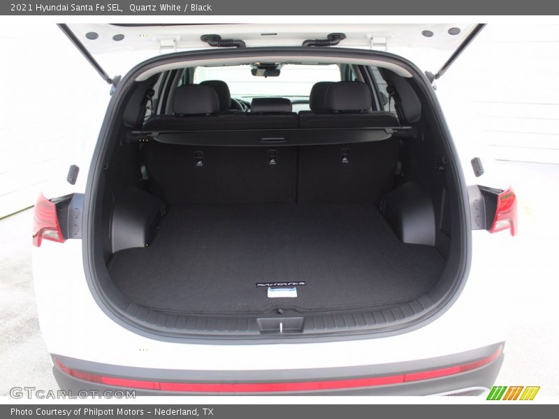 Quartz White / Black 2021 Hyundai Santa Fe SEL