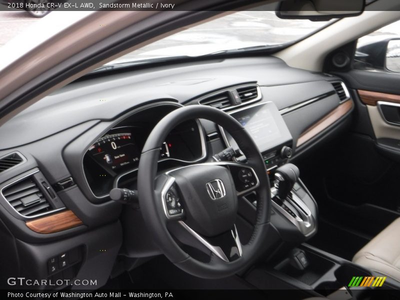 Sandstorm Metallic / Ivory 2018 Honda CR-V EX-L AWD