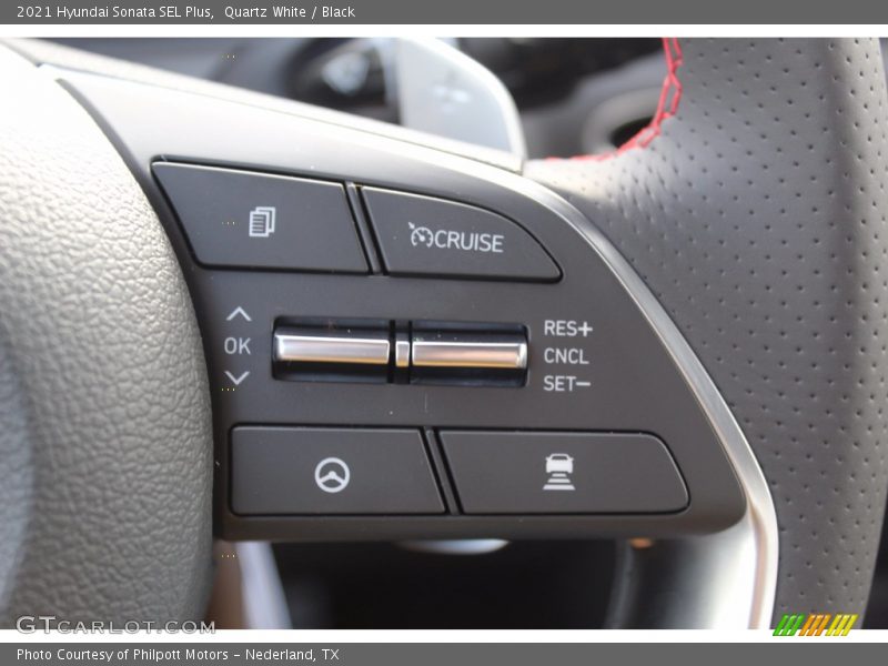 Quartz White / Black 2021 Hyundai Sonata SEL Plus