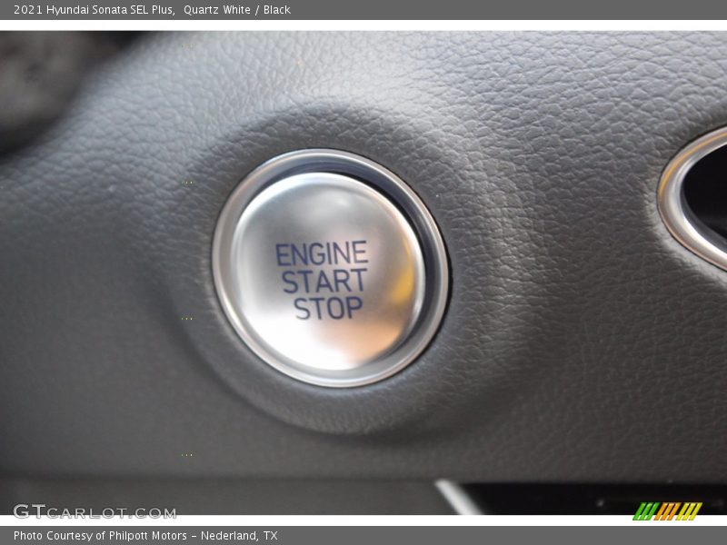 Quartz White / Black 2021 Hyundai Sonata SEL Plus