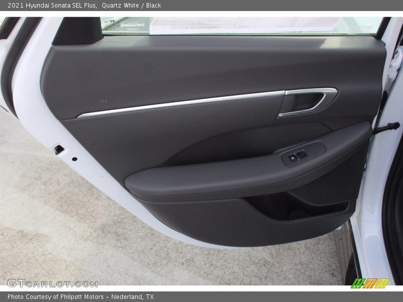 Quartz White / Black 2021 Hyundai Sonata SEL Plus