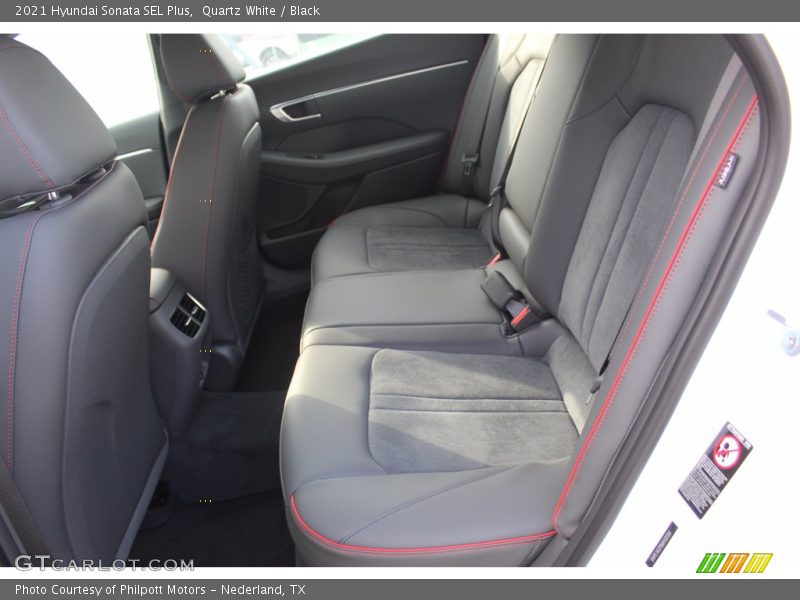 Quartz White / Black 2021 Hyundai Sonata SEL Plus