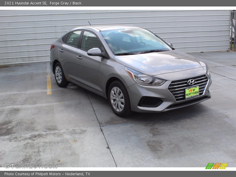 Forge Gray / Black 2021 Hyundai Accent SE