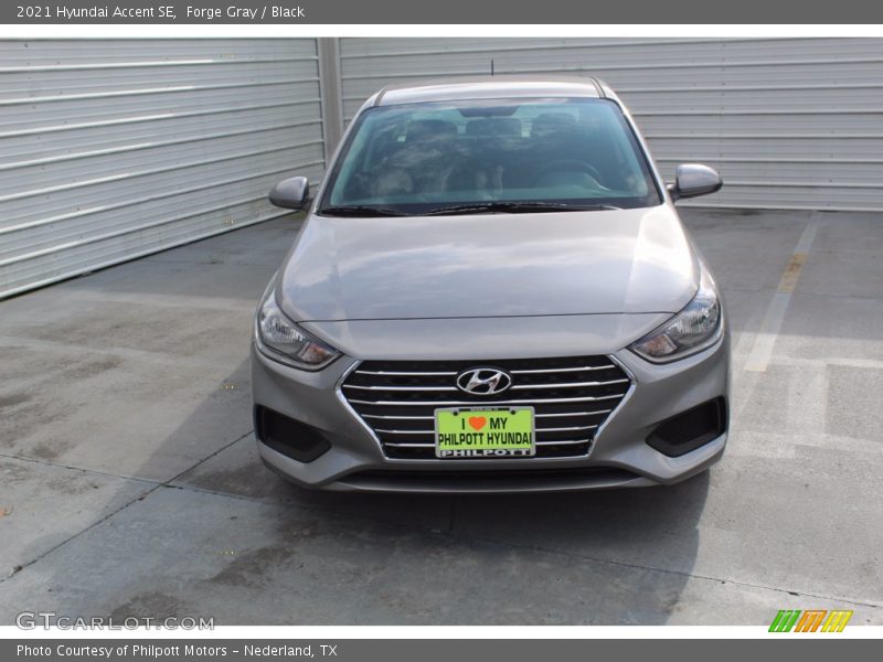 Forge Gray / Black 2021 Hyundai Accent SE