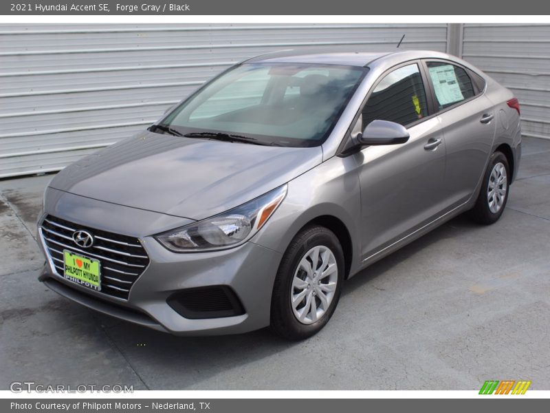 Forge Gray / Black 2021 Hyundai Accent SE