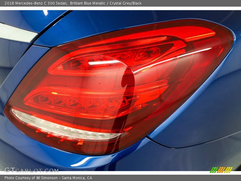 Brilliant Blue Metallic / Crystal Grey/Black 2018 Mercedes-Benz C 300 Sedan