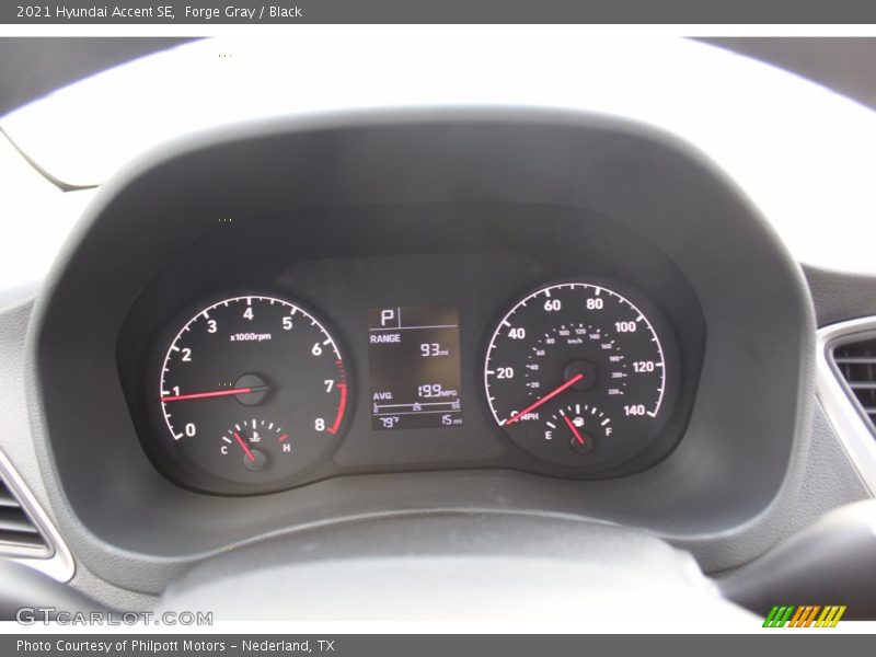 Forge Gray / Black 2021 Hyundai Accent SE