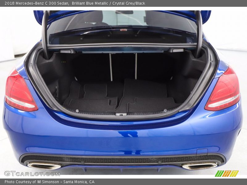 Brilliant Blue Metallic / Crystal Grey/Black 2018 Mercedes-Benz C 300 Sedan