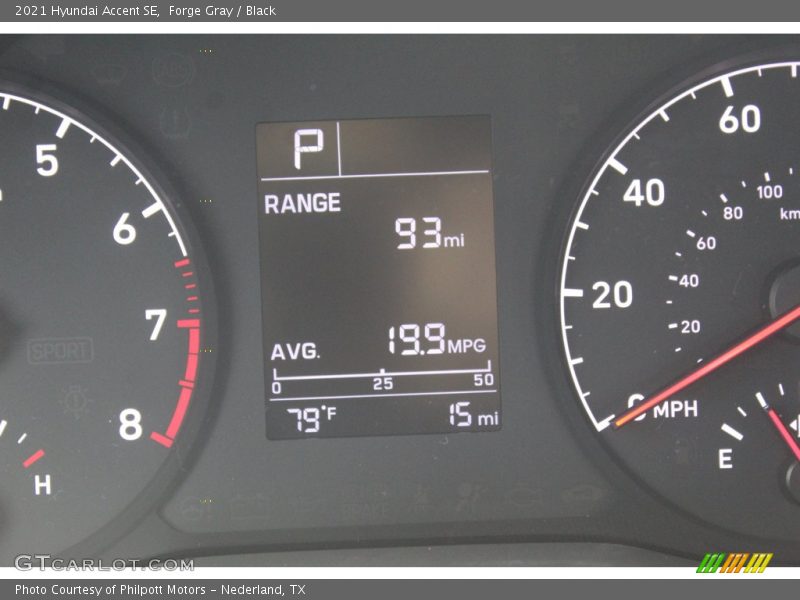 Forge Gray / Black 2021 Hyundai Accent SE
