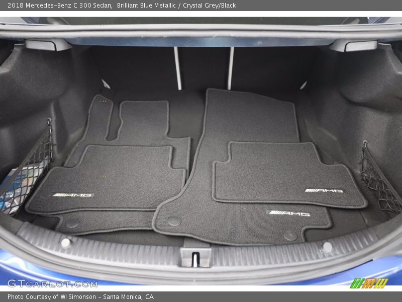 Brilliant Blue Metallic / Crystal Grey/Black 2018 Mercedes-Benz C 300 Sedan
