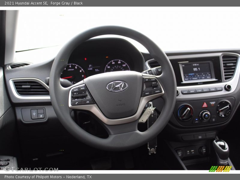 Forge Gray / Black 2021 Hyundai Accent SE