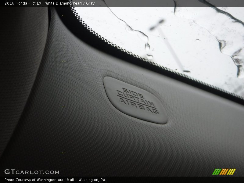 White Diamond Pearl / Gray 2016 Honda Pilot EX