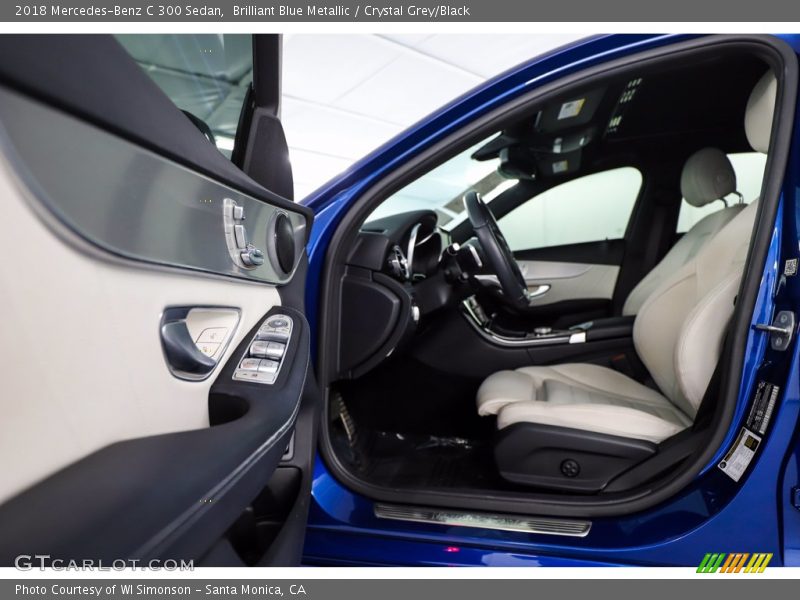 Brilliant Blue Metallic / Crystal Grey/Black 2018 Mercedes-Benz C 300 Sedan