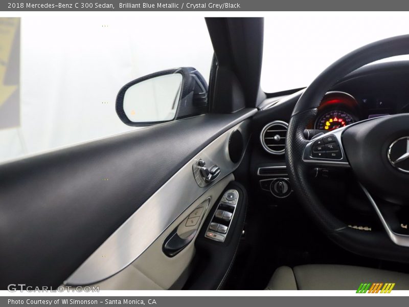 Brilliant Blue Metallic / Crystal Grey/Black 2018 Mercedes-Benz C 300 Sedan