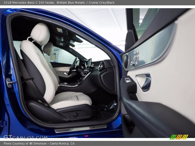 Brilliant Blue Metallic / Crystal Grey/Black 2018 Mercedes-Benz C 300 Sedan