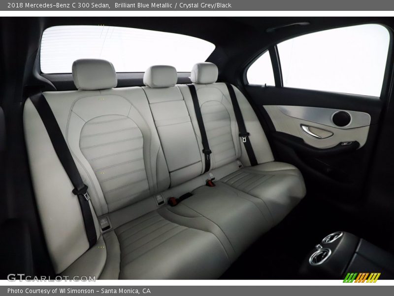 Brilliant Blue Metallic / Crystal Grey/Black 2018 Mercedes-Benz C 300 Sedan