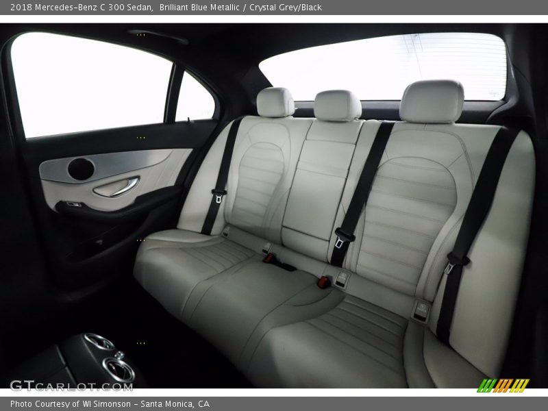 Brilliant Blue Metallic / Crystal Grey/Black 2018 Mercedes-Benz C 300 Sedan