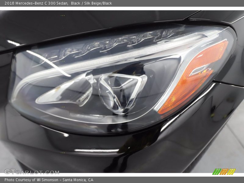 Black / Silk Beige/Black 2018 Mercedes-Benz C 300 Sedan