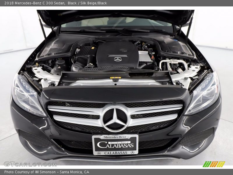 Black / Silk Beige/Black 2018 Mercedes-Benz C 300 Sedan