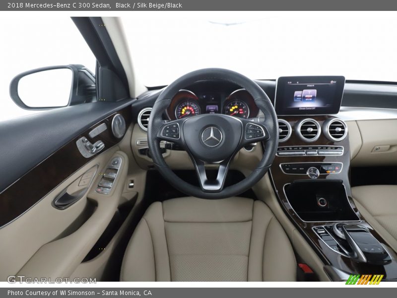 Black / Silk Beige/Black 2018 Mercedes-Benz C 300 Sedan