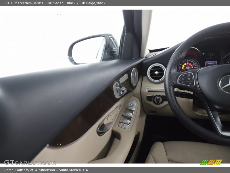 Black / Silk Beige/Black 2018 Mercedes-Benz C 300 Sedan