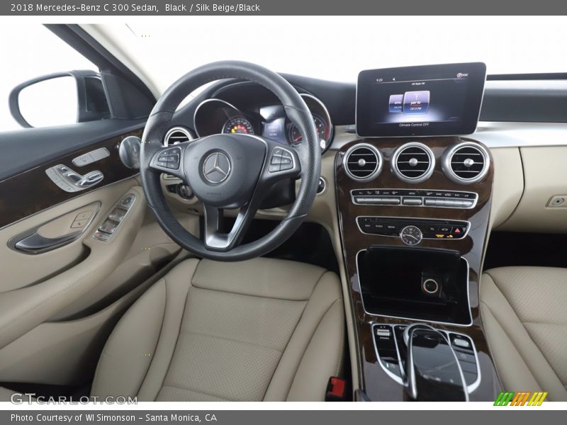 Black / Silk Beige/Black 2018 Mercedes-Benz C 300 Sedan