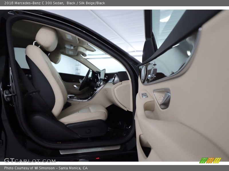 Black / Silk Beige/Black 2018 Mercedes-Benz C 300 Sedan
