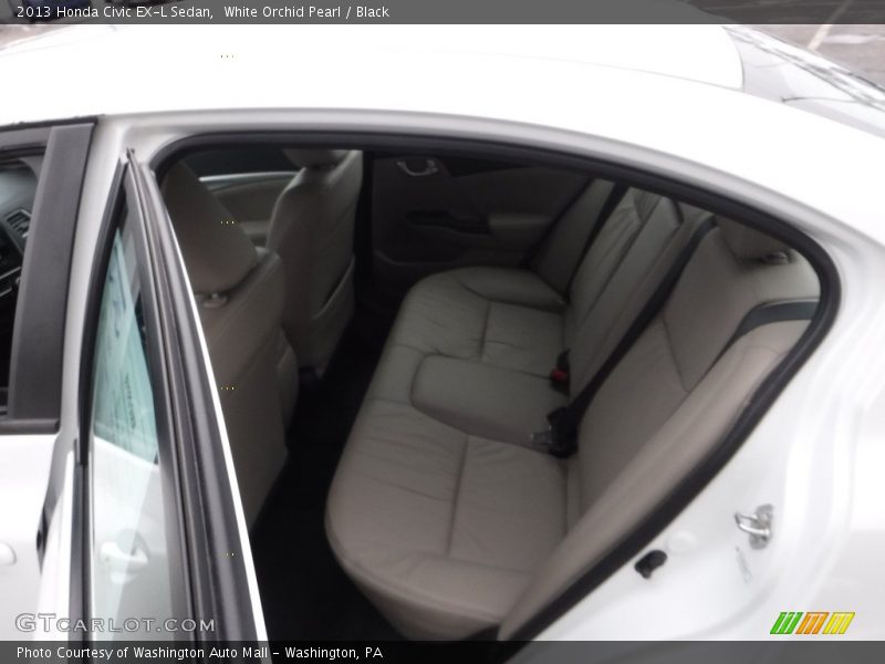 White Orchid Pearl / Black 2013 Honda Civic EX-L Sedan