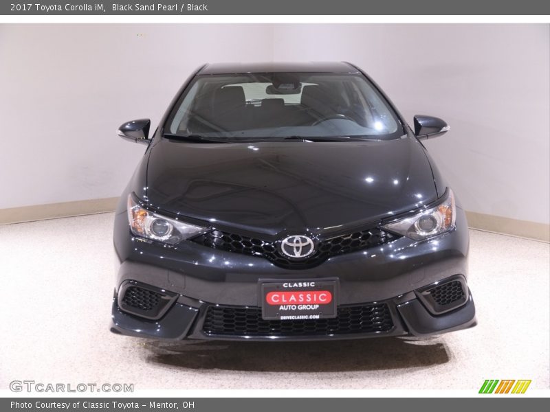 Black Sand Pearl / Black 2017 Toyota Corolla iM