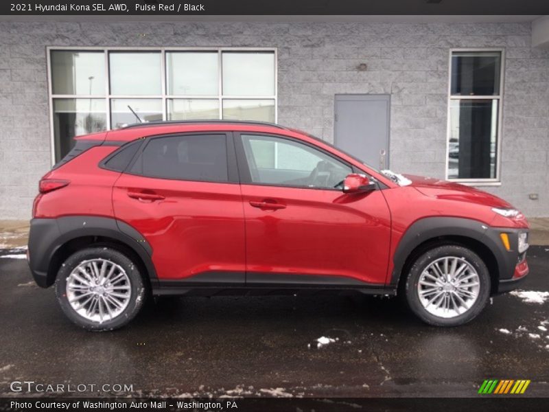 Pulse Red / Black 2021 Hyundai Kona SEL AWD