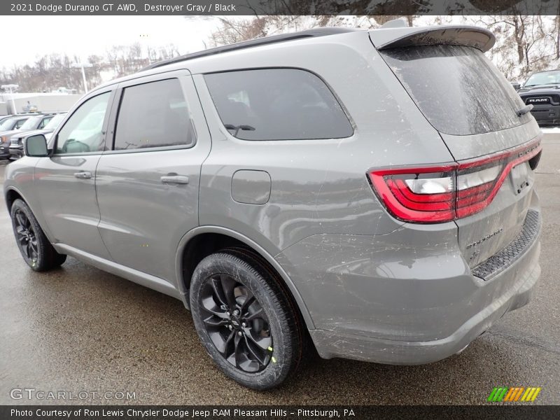 Destroyer Gray / Black 2021 Dodge Durango GT AWD
