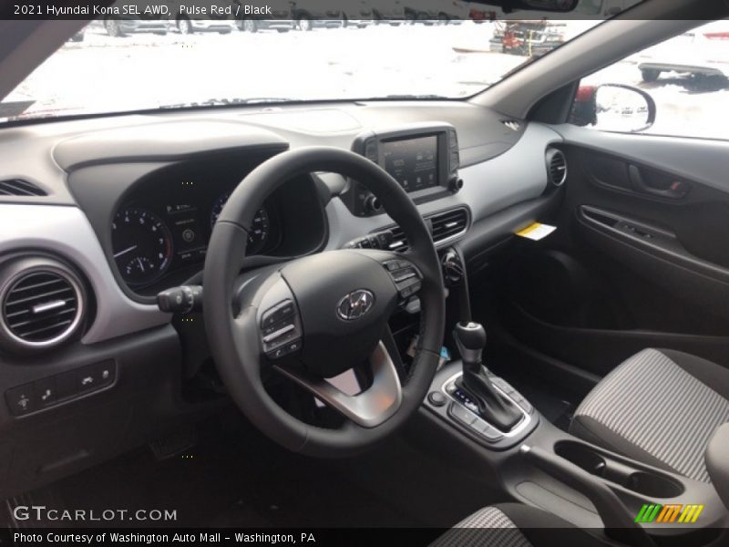 Pulse Red / Black 2021 Hyundai Kona SEL AWD