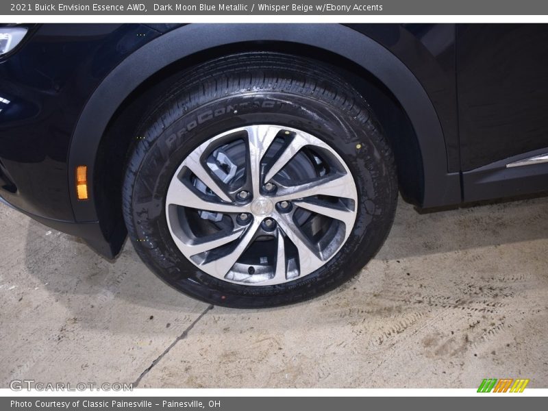 Dark Moon Blue Metallic / Whisper Beige w/Ebony Accents 2021 Buick Envision Essence AWD