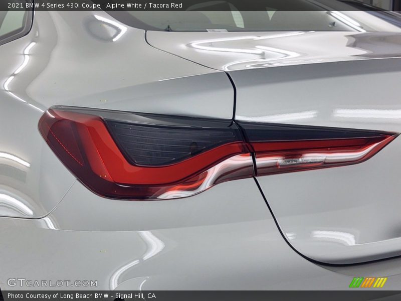 Alpine White / Tacora Red 2021 BMW 4 Series 430i Coupe