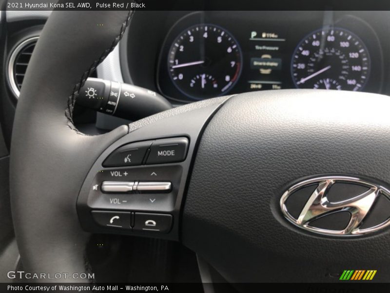 Pulse Red / Black 2021 Hyundai Kona SEL AWD