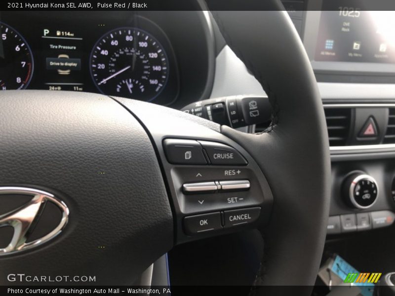 Pulse Red / Black 2021 Hyundai Kona SEL AWD