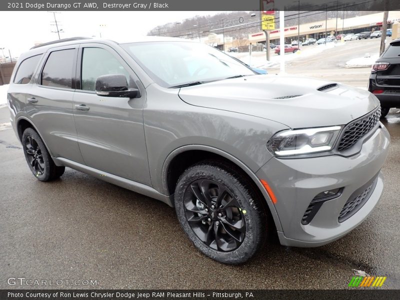 Destroyer Gray / Black 2021 Dodge Durango GT AWD