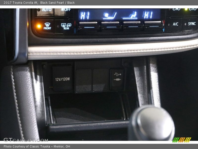 Black Sand Pearl / Black 2017 Toyota Corolla iM