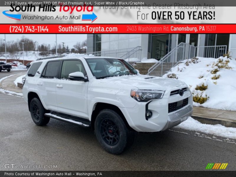 Super White / Black/Graphite 2021 Toyota 4Runner TRD Off Road Premium 4x4