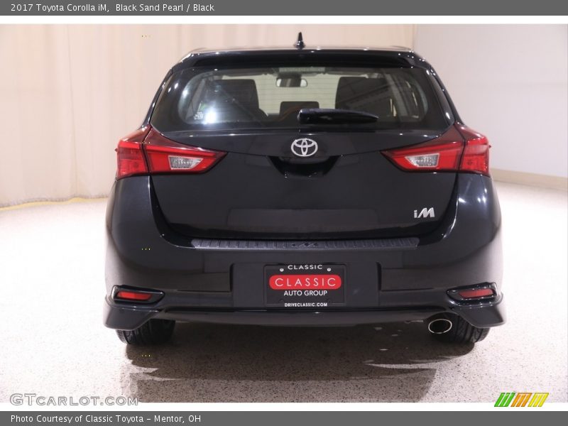 Black Sand Pearl / Black 2017 Toyota Corolla iM