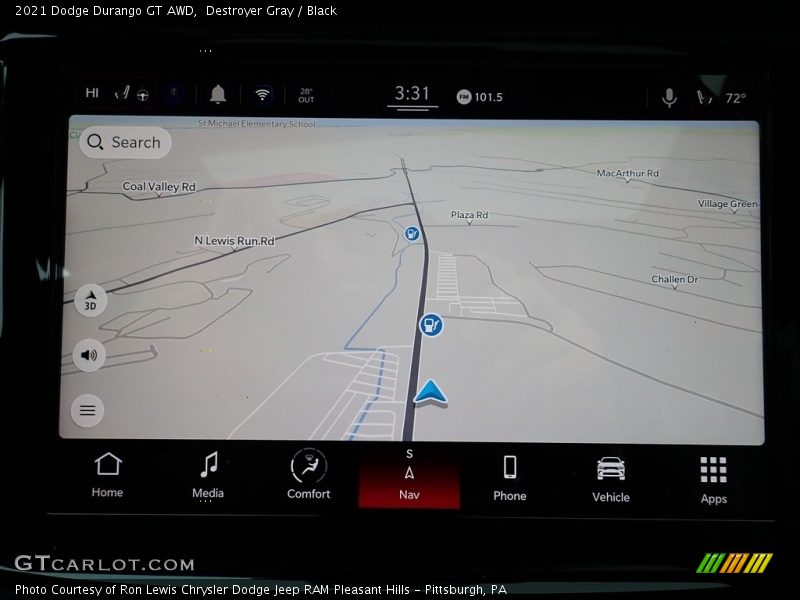 Destroyer Gray / Black 2021 Dodge Durango GT AWD