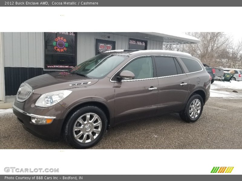 Cocoa Metallic / Cashmere 2012 Buick Enclave AWD