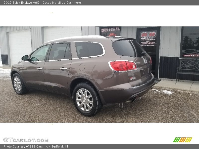 Cocoa Metallic / Cashmere 2012 Buick Enclave AWD