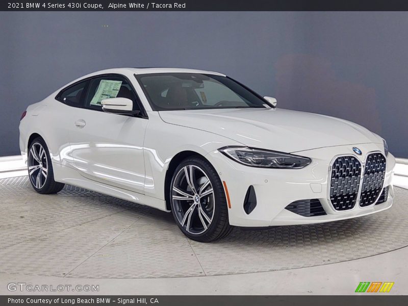 Alpine White / Tacora Red 2021 BMW 4 Series 430i Coupe